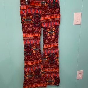 We the Free pull on mosaic corduroy flare